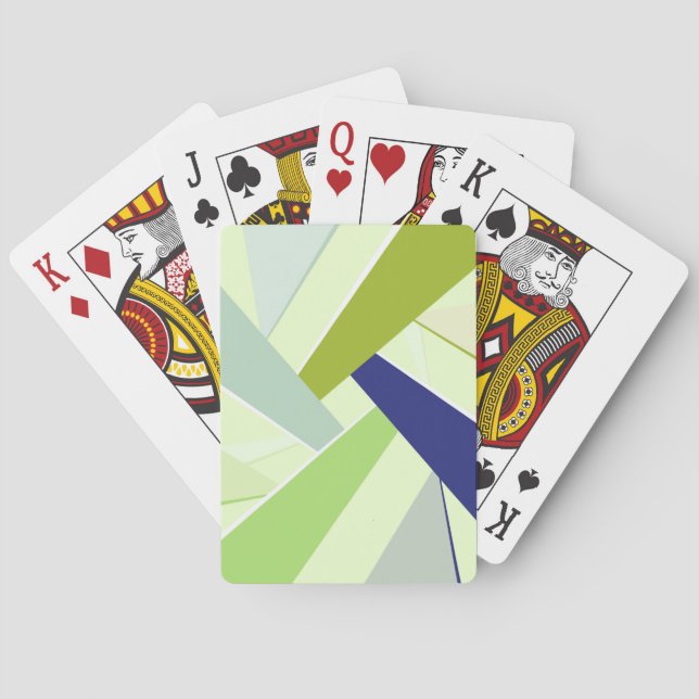 Abstrakte geometrische Form 4 Spielkarten (Rückseite)