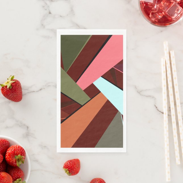 Abstrakte geometrische Form 7 Serviette (Beispiel)