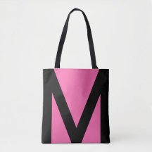 Abstrakte geometrische Form in Schwarz/Neon Pink