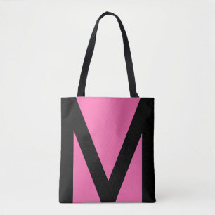 Abstrakte geometrische Form in Schwarz/Neon Pink