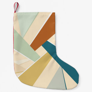 Abstrakte geometrische Form Kleiner Weihnachtsstrumpf