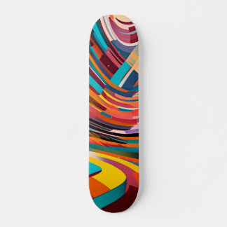 Abstrakte geometrische Formen der Moderne Skateboard