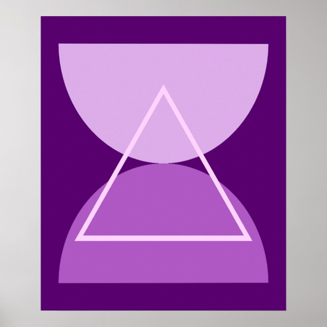 Abstrakte geometrische Formen der modernen Kunst L Poster (Vorne)