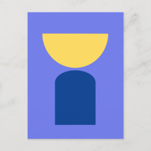 Abstrakte geometrische Formen der modernen Kunst Postkarte