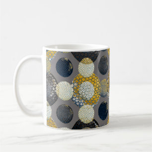 Abstrakte geometrische Formen: Farbenfrohe Wasserf Kaffeetasse