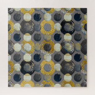 Abstrakte geometrische Formen: Farbenfrohe Wasserf Puzzle