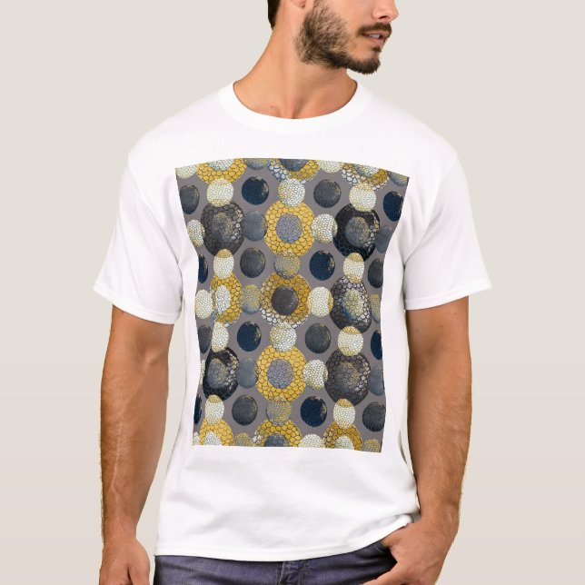 Abstrakte geometrische Formen: Farbenfrohe Wasserf T-Shirt (Vorderseite)