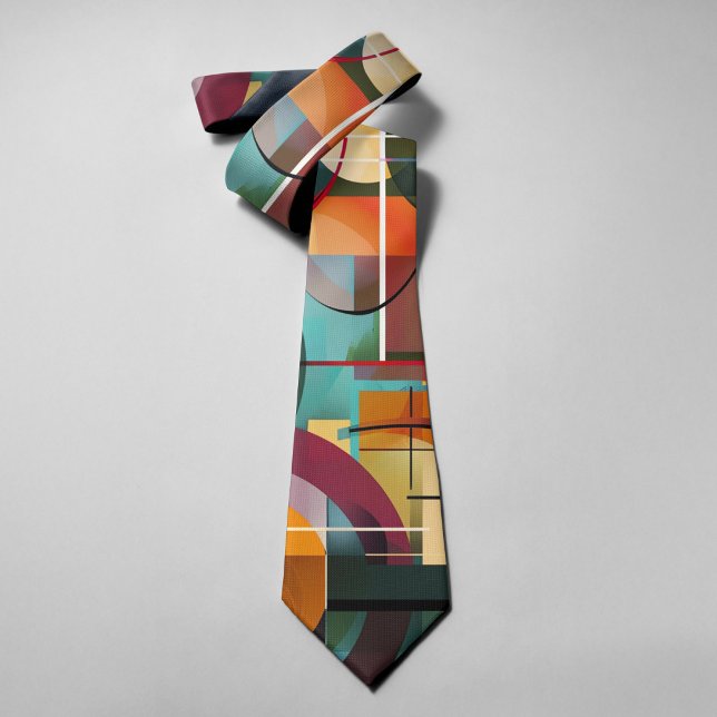 Abstrakte geometrische Formen, farbig Krawatte (Von Creator hochgeladen)
