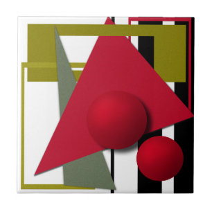 Abstrakte, geometrische Formen Fliese