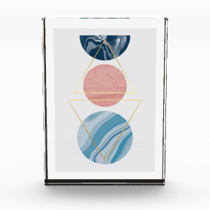 Abstrakte geometrische Formen Fotoblock