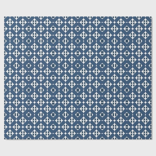 Abstrakte geometrische Formen Geschenkpapier (Flach)