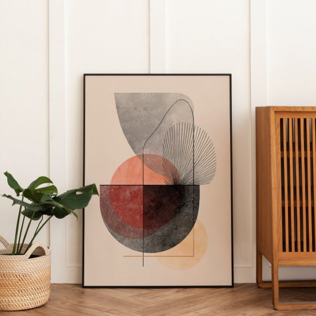Abstrakte geometrische Formen - Japandi Wall Art Poster (Von Creator hochgeladen)