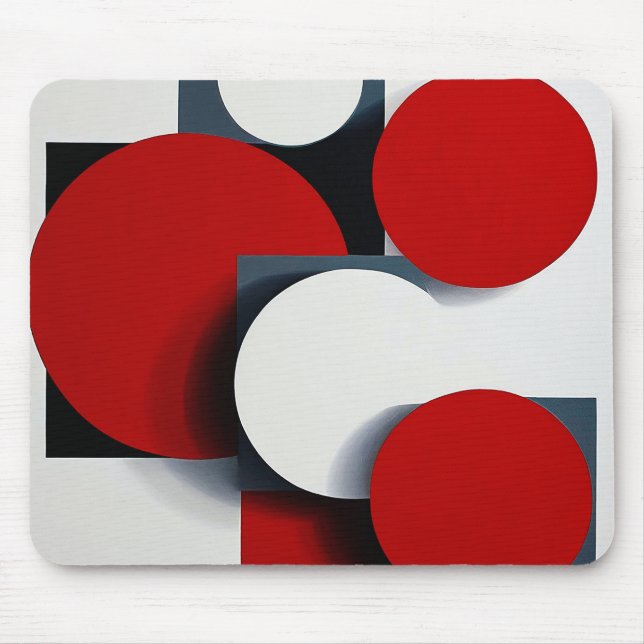 Abstrakte geometrische Formen Mousepad (Vorne)