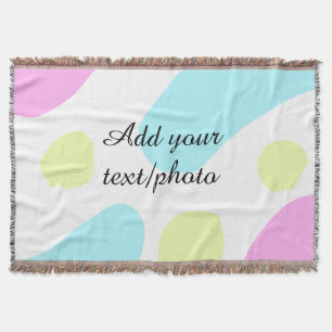 Abstrakte geometrische Formen Pastell Bild mit Nam Decke