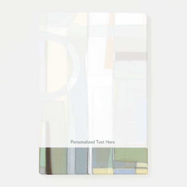 Abstrakte geometrische Formen Post-it Klebezettel (Vorderseite)