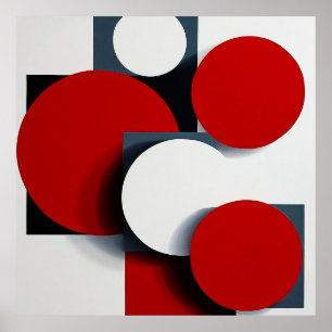 Abstrakte geometrische Formen Poster