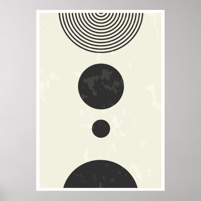 Abstrakte geometrische Formen Poster (Vorne)