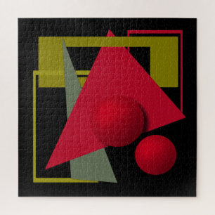Abstrakte, geometrische Formen Puzzle