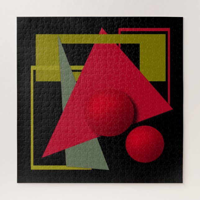 Abstrakte, geometrische Formen Puzzle (Vertikal)