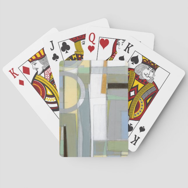 Abstrakte geometrische Formen Spielkarten (Rückseite)