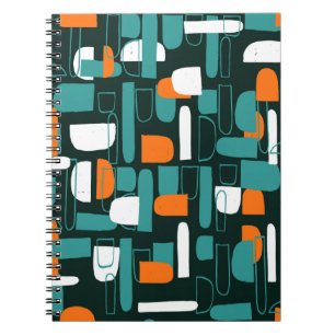 Abstrakte geometrische Formen, Vintager Stil. Notizblock