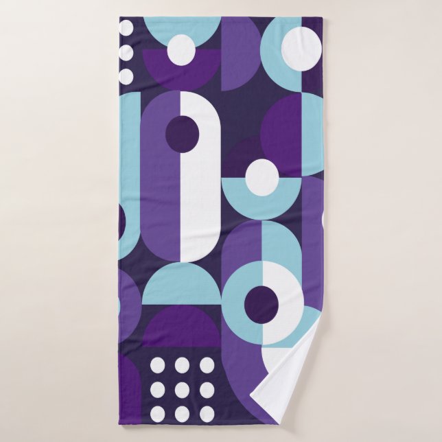 Abstrakte geometrische Formsabstraktion, Kunst, Ku Badehandtuch (Badehandtuch)
