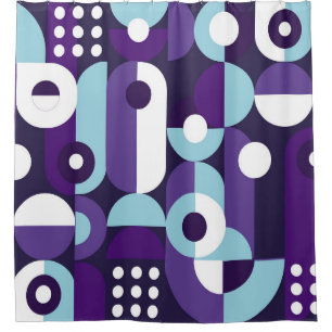 Abstrakte geometrische Formsabstraktion, Kunst, Ku Duschvorhang