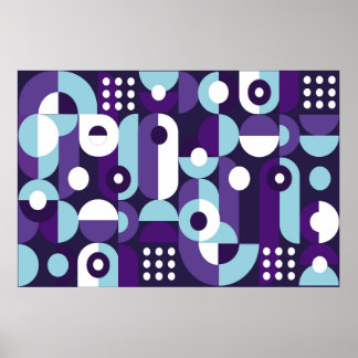 Abstrakte geometrische Formsabstraktion, Kunst, Ku Poster