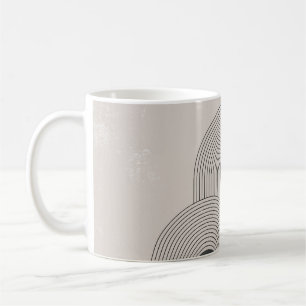 Abstrakte geometrische Gleichgewichtsformen Mitte Kaffeetasse