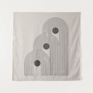 Abstrakte geometrische Gleichgewichtsformen Mitte Wandteppich