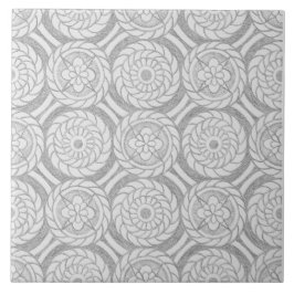 Abstrakte geometrische graue Muster Fliese