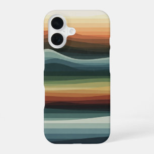 Abstrakte geometrische Hügel iPhone 16 Hülle