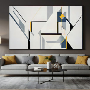 Abstrakte geometrische Komposition Modern Poster