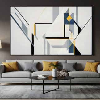 Abstrakte geometrische Komposition Modern Poster