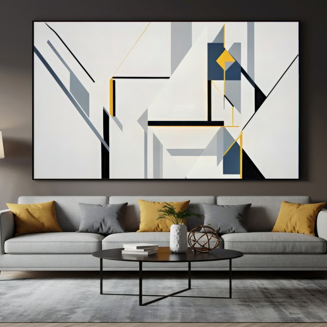 Abstrakte geometrische Komposition Modern Poster (Von Creator hochgeladen)
