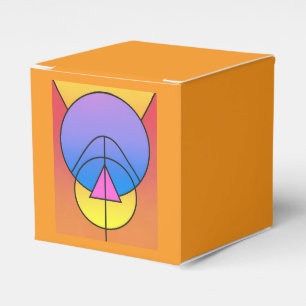 Abstrakte geometrische Kreise Linie Bunt Geschenkschachtel