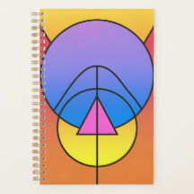 Abstrakte geometrische Kreise Linie Bunt 