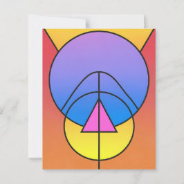 Abstrakte geometrische Kreise Linie Farbige Papier