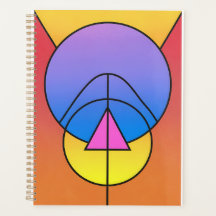 Abstrakte geometrische Kreise Linien Poster