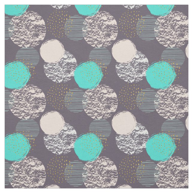 Abstrakte geometrische Kreise Muster Stoff (Muster)