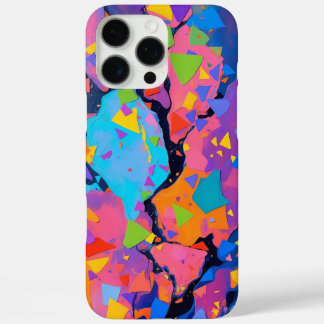Abstrakte geometrische Kunst - lebhafte Farbe iPhone 16 Pro Max Hülle