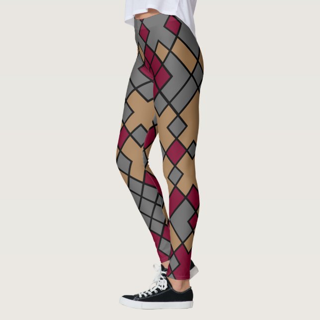 abstrakte geometrische Kunst Leggings (Links)