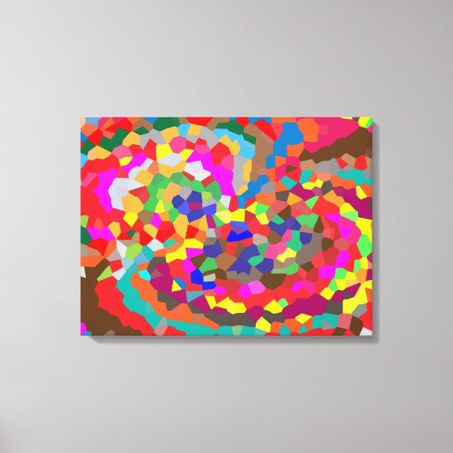 Abstrakte geometrische Kunst Leinwanddruck (Vorderseite)