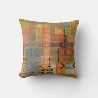 abstrakte geometrische Kunst mit horizontalen Stre Kissen