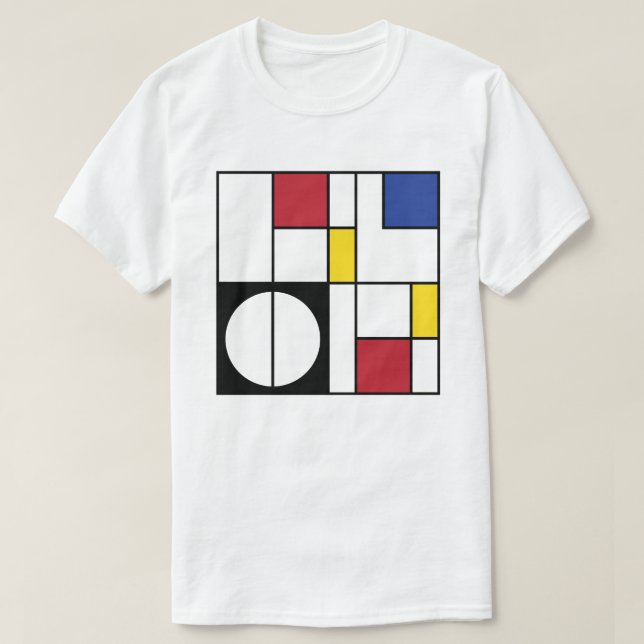 Abstrakte geometrische Kunst  T-Shirt (Design vorne)