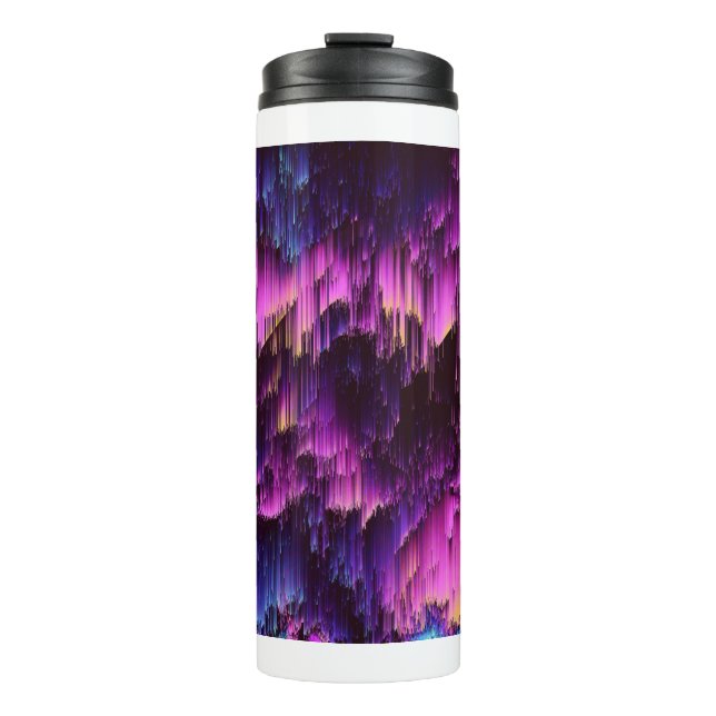 Abstrakte geometrische Kunst Thermosbecher (Vorderseite)