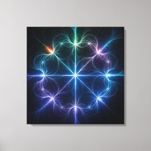 Abstrakte geometrische Lichtleinwandkunst Leinwanddruck