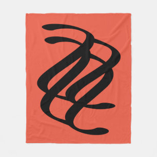 abstrakte geometrische Linien Fleecedecke