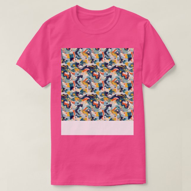 Abstrakte geometrische Linien nahtlos Muster G T-Shirt (Design vorne)