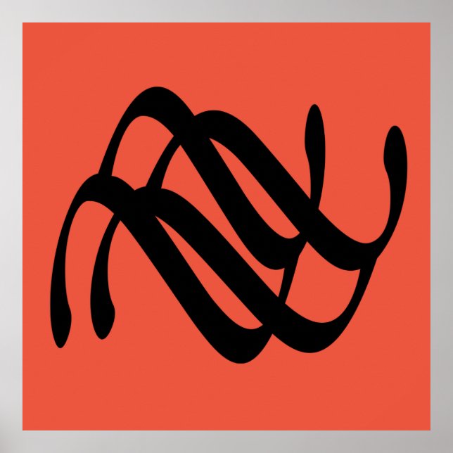 abstrakte geometrische Linien Poster (Vorne)